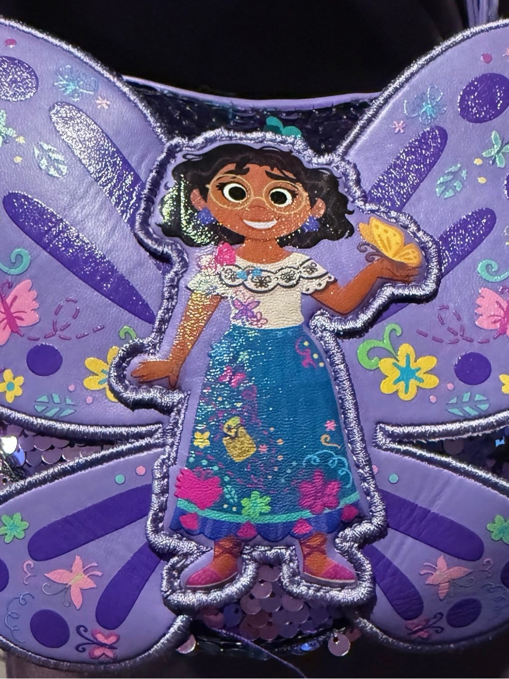 Disney Purple & Teal Mirabel Butterfly Dress-Up Patch